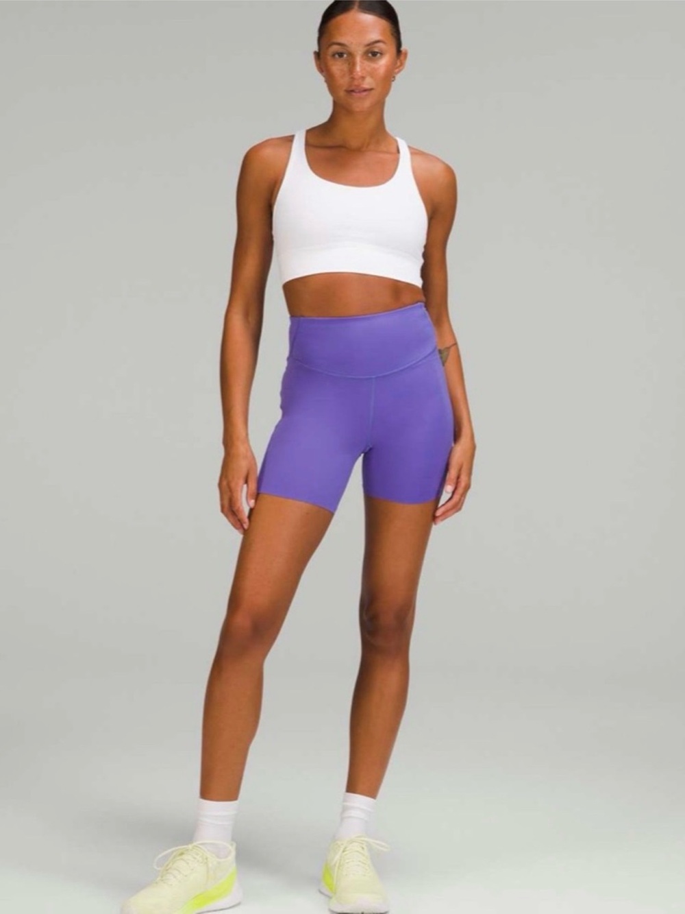 Base pace high rise shorts 6”